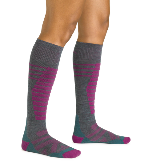 Women's Edge Over-the-Calf Midweight Ski & Snowboard Sock-Last Chance