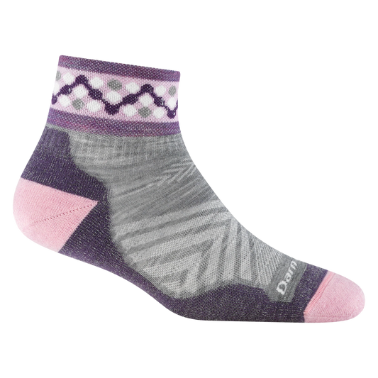 Women's Throwback Quarter Ultra-Lightweight Running Sock-Last Chance