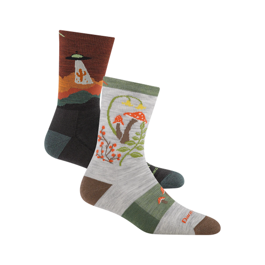 Men's and Women's Lightweight Micro Crew Hiking 2-Pack