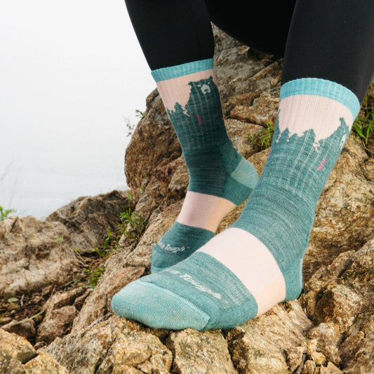 Women's Bear Town Micro Crew Lightweight Hiking Socks